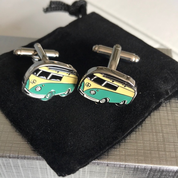 VW Camper Van cufflinks/ Westfalia / gift boxed - Picture 1 of 3